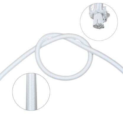 Cordón elástico blanco de 8mm para toldo de piscina